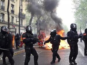 تظاهرات في أرجاء فرنسا بيوم العمال والشرطة تعتقل العشرات