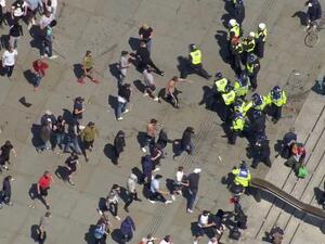 اشتباك بين الشرطة ومحتجين من اليمين المتطرف في لندن