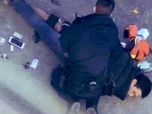 لحظة اعتقال منفذ عملية طعن 8 أشخاص في السويد