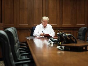 دونالد ترامب في مستشفى وولتر ريد العسكري