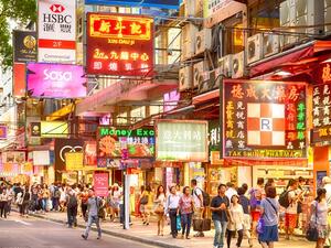 Across Hong Kong, on-year tourist arrivals fell 40 percent in the last month