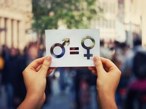 Women's participation is particularly strong in the public sector.