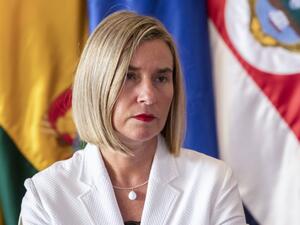 The European Union foreign policy chief Federica Mogheriniand  (AFP)