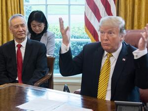 President Donald Trump (R) (AFP)