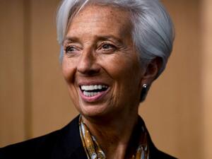 International Monetary Fund (IMF) Managing Director Christine Lagarde smiles during a press conference in Kuala Lumpur on June 24, 2019.  Mohd RASFAN / AFP