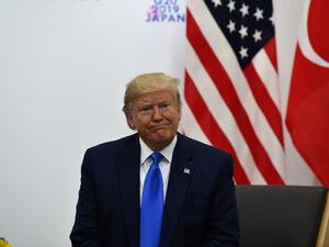 US President Donald Trump and Turkish President Recep Tayyip Erdogan (not pictured) hold a bilateral meeting on the sidelines of the G20 Summit in Osaka on June 29, 2019.  Brendan Smialowski / AFP