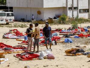 Over 40 migrants were killed in an air strike early late on July 2 on their detention centre in a Tripoli suburb blamed on Libyan strongman Khalifa Haftar, who has been trying for three months to seize the capital (AFP)