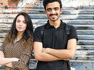 Ahmed Shehata, right, and co-host Sabreen Hassan (Twitter)