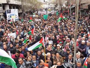 March in Amman to support Jerusalem (Twitter)