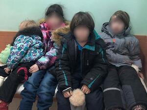 Four severely neglected ‘Mowgli children’ (Twitter)