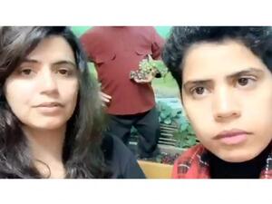 The two sisters – identified themselves as Maha al-Subaie, 28, and Wafa al-Subaie, 25 (Twitter)