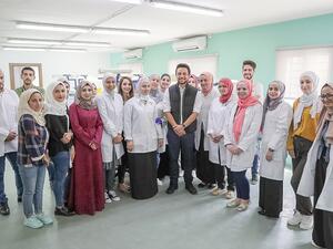 Crown Prince Al Hussein bin Abdullah II, on the occasion of Labour Day, visits a leading company founded by young Jordanians that produces medical equipment and has provided 70 job opportunities for Jordanians (Twitter)