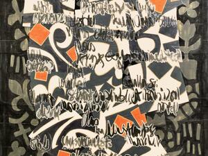 “Writings Plus,” an exhibition of paintings by George Merheb (Twitter)