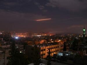 Syrian air defenses confront Israeli attacks (Twitter)