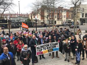 Muslims the Jewish Socialist Group gave their complete and unconditional support & solidarity to brothers, sisters & neighbours in Muslim communities (Twitter)