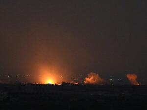 Several missiles have reportedly been fired at Syrian Arab Air Force Tiyas Airbase (Twitter)