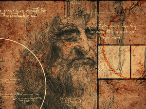 A retro 3d rendering of code Da Vinci (Shutterstock)	