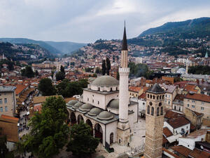 Beautiful part of Sarajevo city located in Balkans region (Shutterstock)	