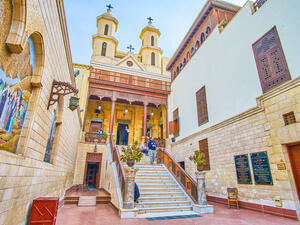The Hanging Church is the main christian landmark of the Coptic neighborhood (Shutterstock)