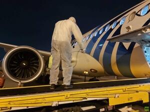 وبدأ معدل تشغيل المطار يرتفع بصورة كبيرة خلال الفترة الحالية منذ تعليق حركة الطيران 