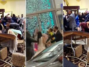 حفل زفاف يتحوّل إلى حلبة مصارعة في كندا