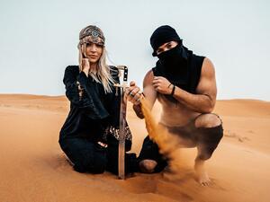 آجي لال في صحراء السعودية