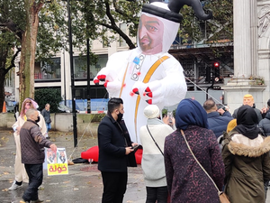 تظاهرة في لندن ضد التطبيع السوداني مع الاحتلال