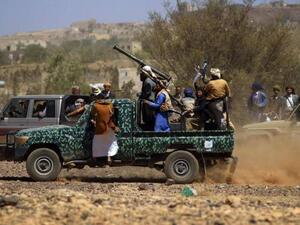 عناصر مسلحة من ميليشيات الحوثي الإيرانية 