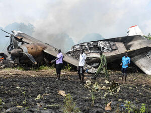 مقتل 7 أشخاص في تحطّم طائرة شحن في جنوب السودان