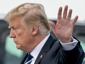  الرئيس الأمريكي، دونالد ترامب