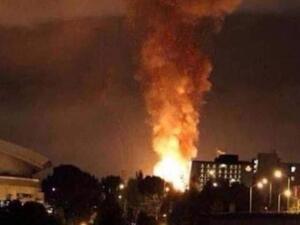 إصابة 4 في انفجار وحريق في طهران