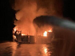 التحقيق بحريق أغرق سفينة غوص بكاليفورنيا وقتل 34 راكبا