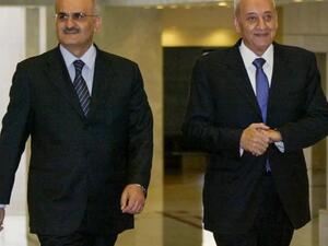  النائب اللبناني علي حسن خليل مرافقاً رئيس مجلس النواب اللبناني نبيه بري