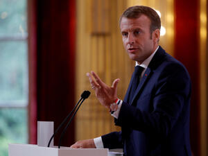 الرئيس الفرنسي إيمانويل ماكرون