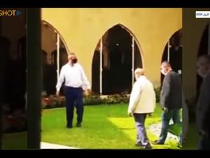 مشهد فيديو مسرب للرئيس عون من حديقة قصر بعبدا