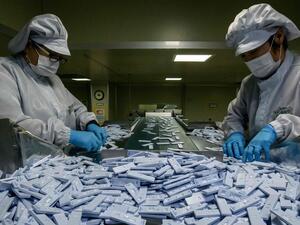 South Korea produces 100,000 COVID-19 test kits a day /AFP