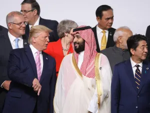 President Trump and embattled Saudi Crown Prince, Mohammed Bin Salman /AFP