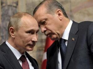 الزعيمان الروسي بوتين والتركي اردوغان