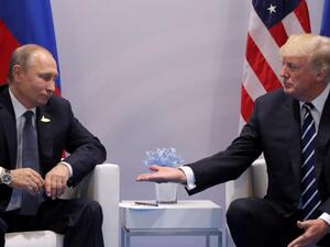 الرئيس الأمريكي، دونالد ترامب ونظيره الروسي، فلاديمير بوتين