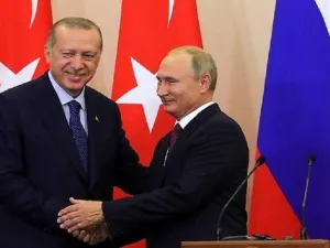 الرئيسان الروسي فلاديمير بوتين والتركي رجب طيب أردوغان