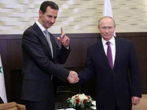 الرئيس الروسي بوتين مع نظيره السوري بشار الأسد