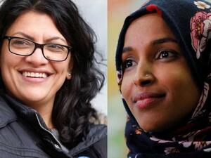 النائبتان الديمقراطيتان في الكونغرس، إلهان عمر ورشيدة طليب