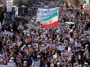 محتجون ايرانيون