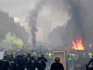 احتجاجات في العاصمة الفرنسية باريس