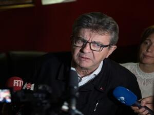 زعيم حزب فرنسا المتمردة اليساري جان لوك ميلانشون