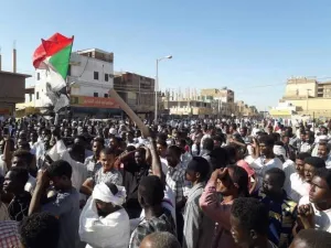 من الاحتجاجات في السودان