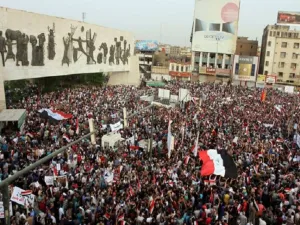  “ساحة التحرير” وسط العاصمة العراقية بغداد