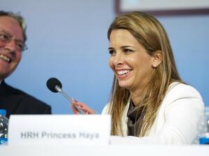 Princess Haya, sister of Jordan's King at the FEI General Assembly 2012 (princesshaya.net)