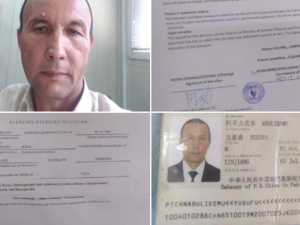 Documents of Ablikim Yusuf being shared by @MilliOyghunush/Twitter.