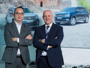 Desmond Van Den Berg, new Sales Director Volkswagen Middle East and  Guy Edmunds, new After Sales Director Volkswagen Middle East